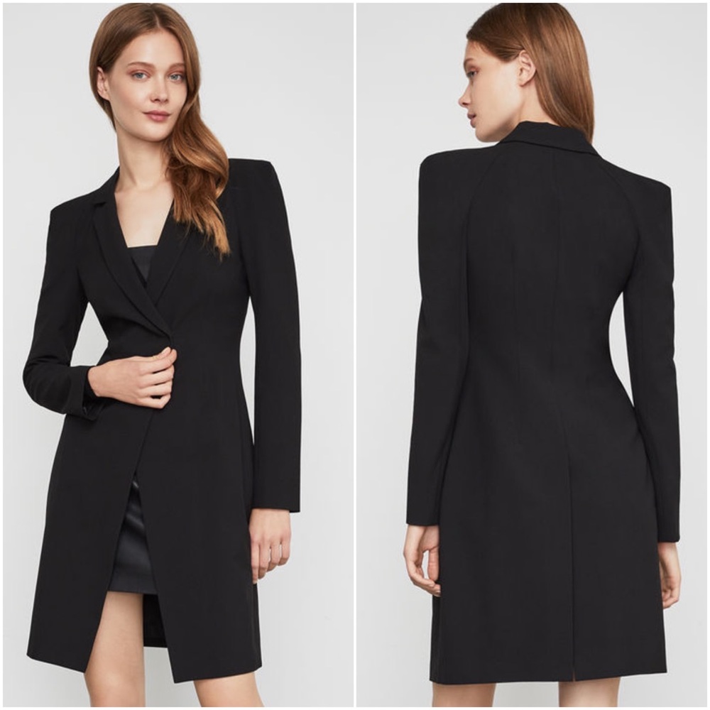 BCBG Pointed Shoulder Coat
